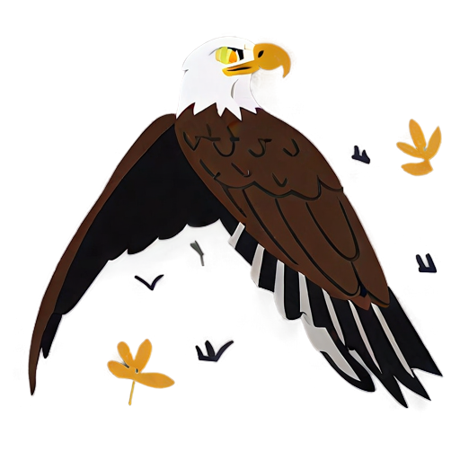 Eagle In Wild Nature Background Png C