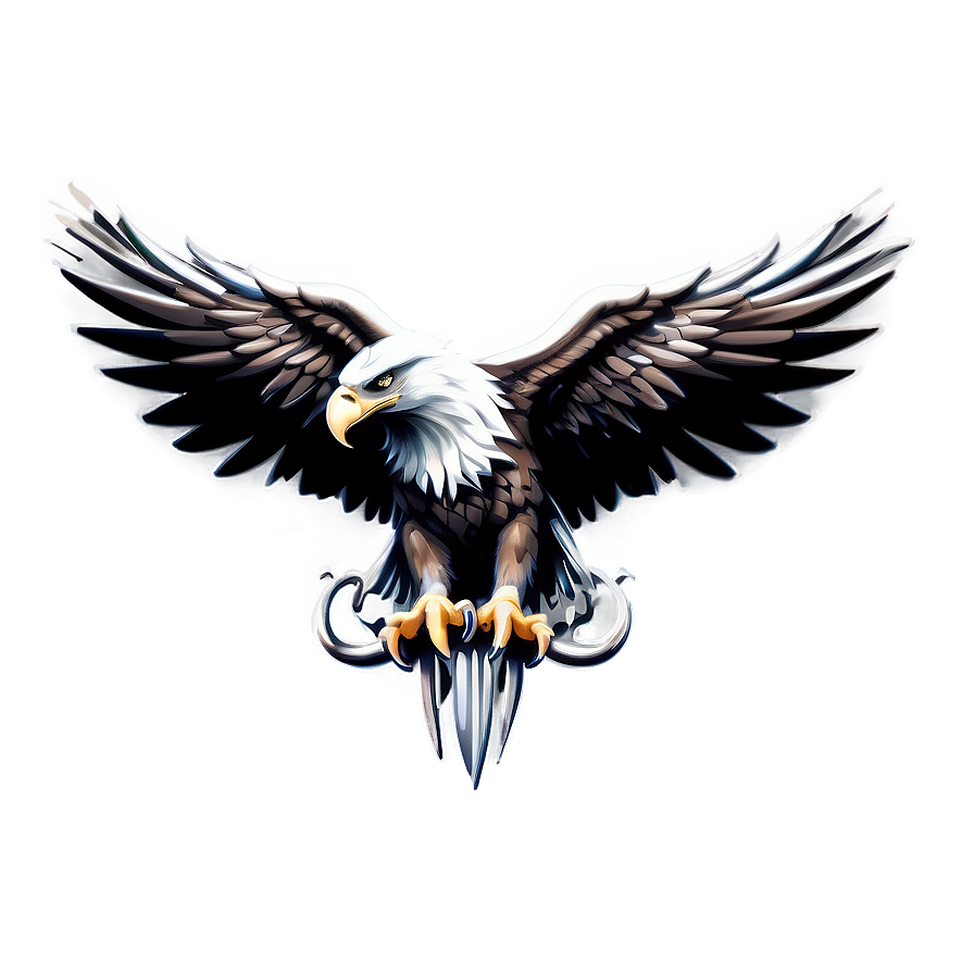 Eagle Wings Tattoo Style Png Oiu