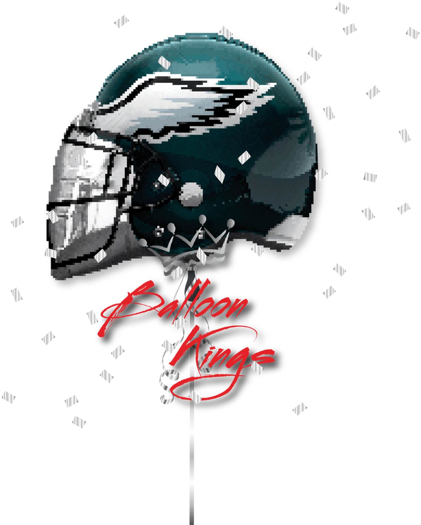 Eagles Helmet Balloon Kings