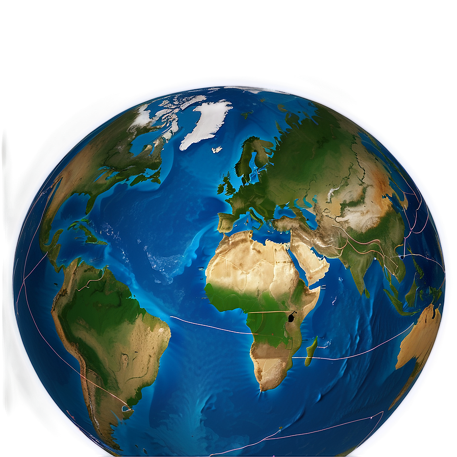 Earth's Global Trade Routes Png 06112024