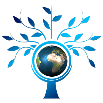 Earth Tree Concept Art PNG with transparent background