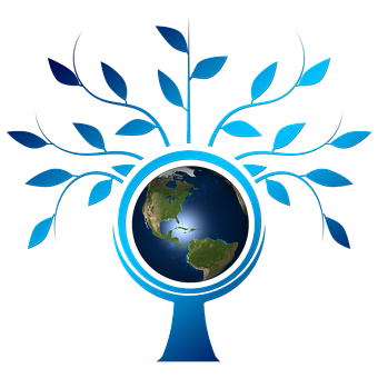 Earth Tree Concept Art PNG with transparent background