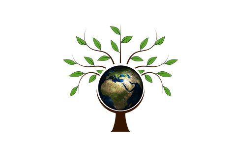 Earth Tree Concept Art PNG with transparent background
