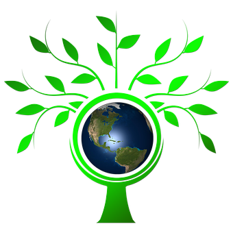 Earth Tree Concept Art PNG with transparent background