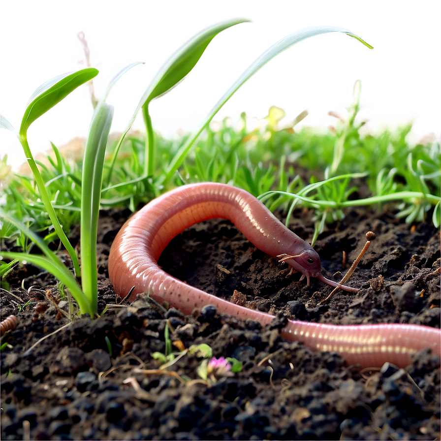 Earthworm In Soil Image Png 06212024