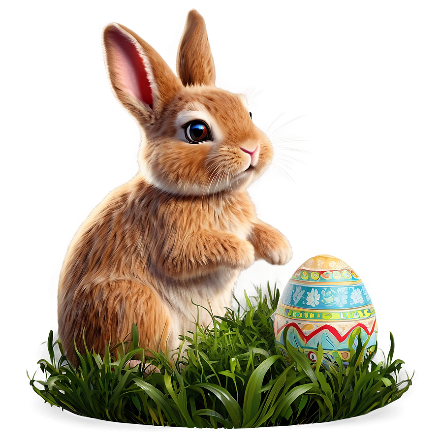 Easter Bunny With Bow Png 05232024