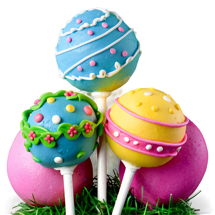 Easter Cake Pops Png 06272024