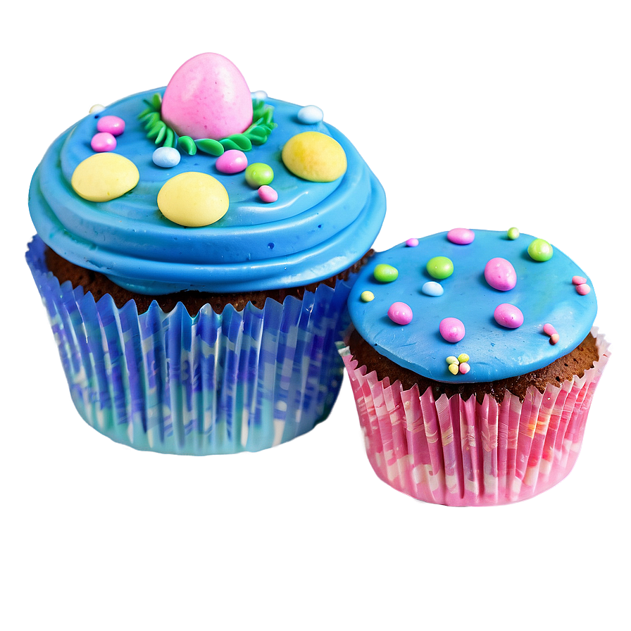Easter Cupcakes PNG 06112024 PNG with transparent background