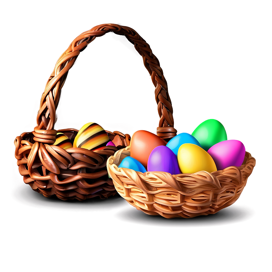 Easter Egg Basket PNG cdb PNG with transparent background