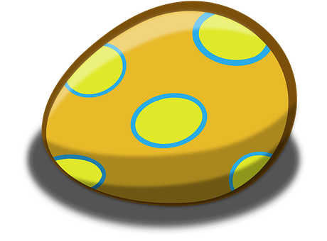 Easter Egg Cartoon Illustration PNG with transparent background