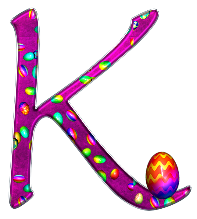 Easter Themed Letter K