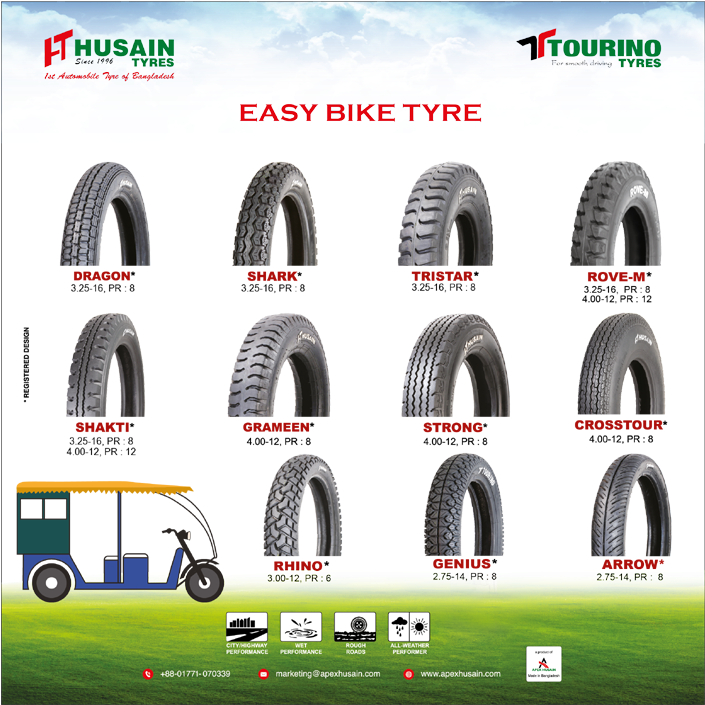 Easy Bike Tyre Collection Husain Tourino