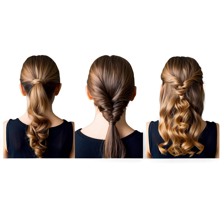 Easy Hairstyles Tutorial PNG uoa81 PNG with transparent background
