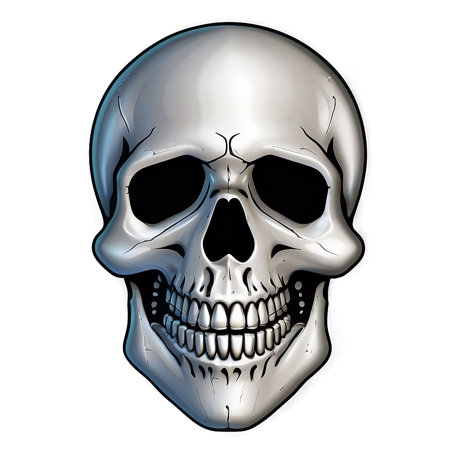 Easy Skull Outline Png Gmf