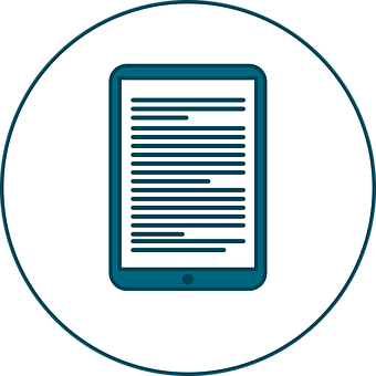 Ebook Icon Graphic PNG with transparent background