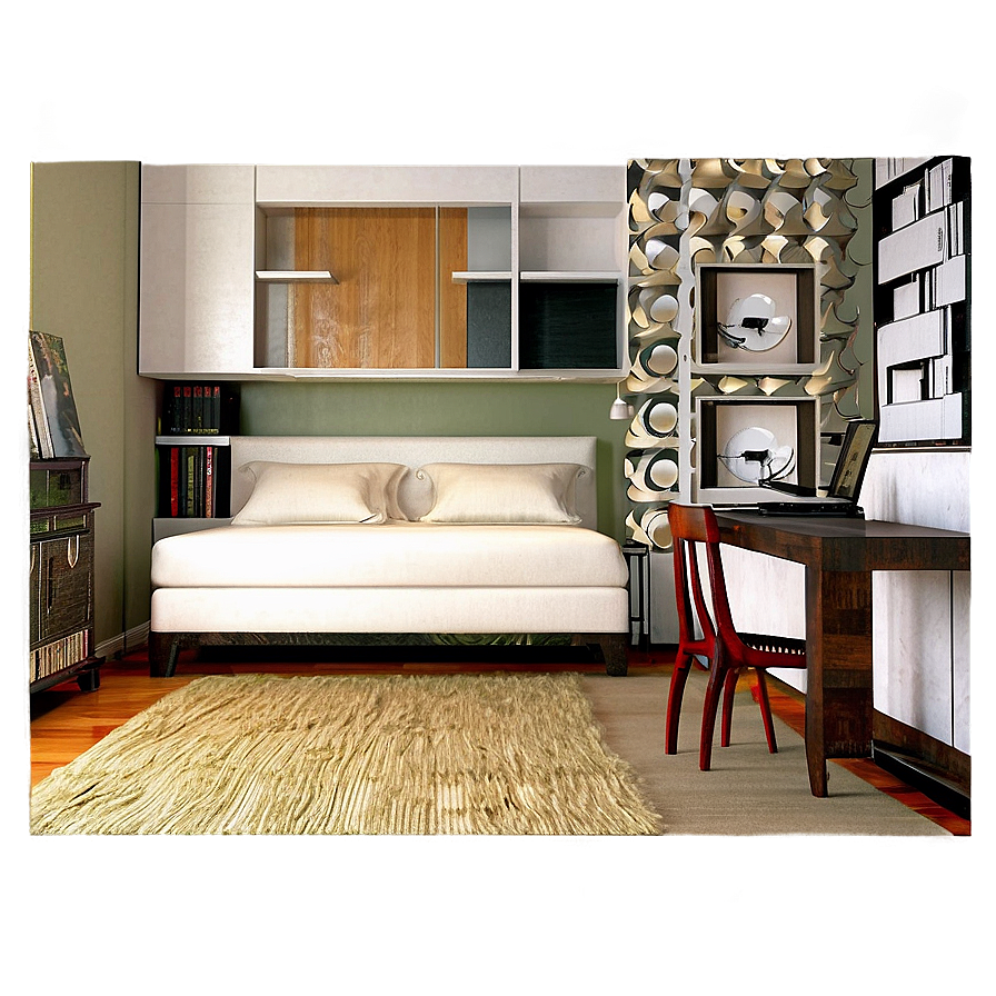 Eclectic Room Design PNG 06122024 PNG with transparent background
