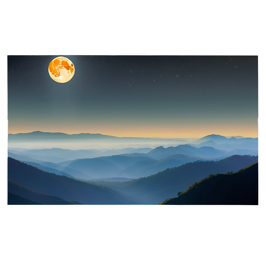Eclipse Over Mountains PNG lkl PNG image with a transparent background, free high-resolution download