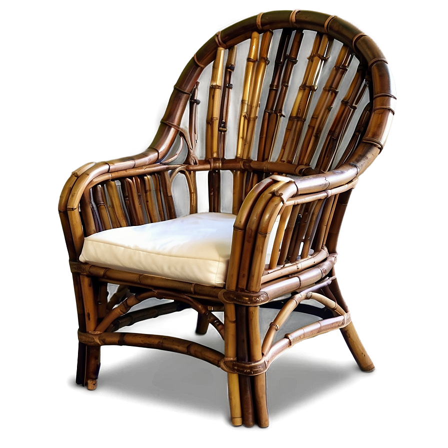 Eco-Friendly Bamboo Armchair PNG tsn23 PNG with transparent background