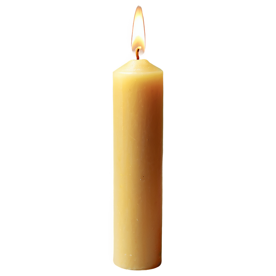 Eco-Friendly Beeswax Candle PNG 11 PNG with transparent background