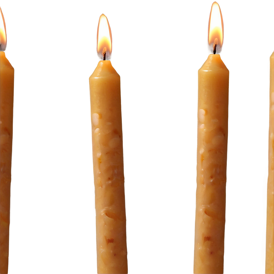 Eco-Friendly Beeswax Candle PNG 48 PNG with transparent background