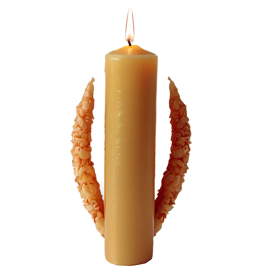 Eco-Friendly Beeswax Candle PNG 94 PNG with transparent background