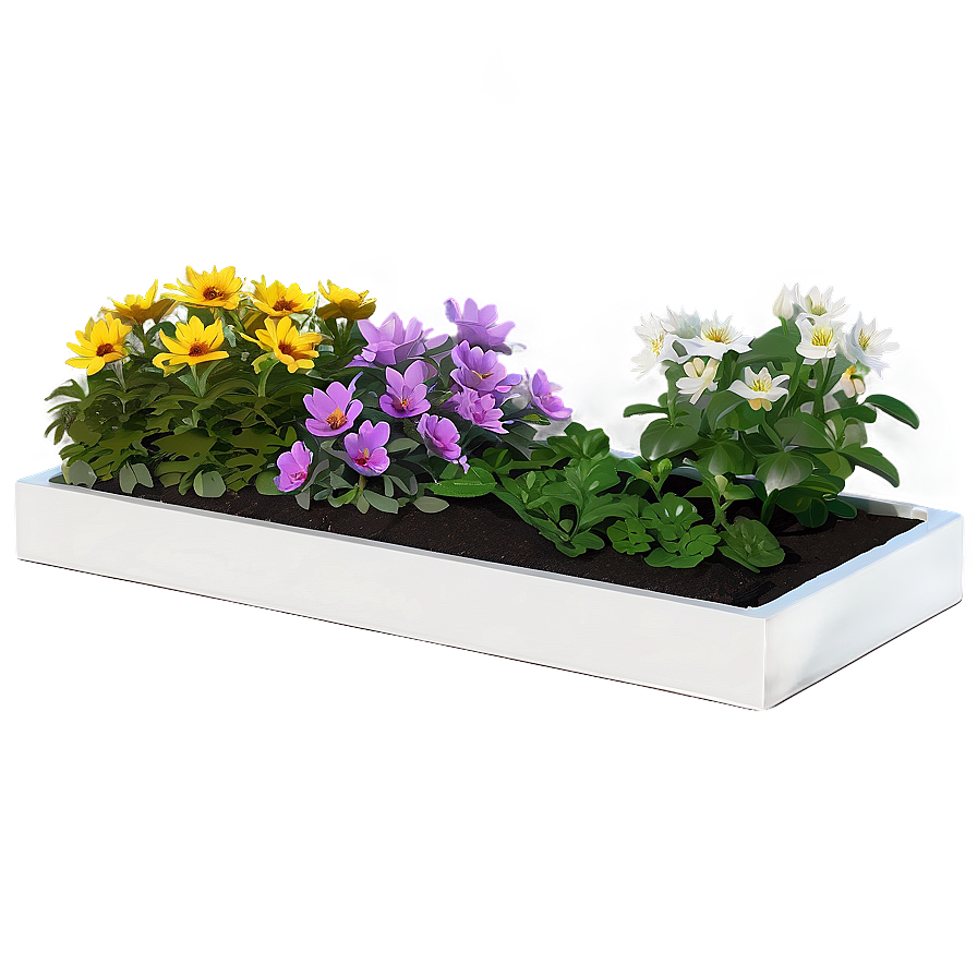 Eco-friendly Flower Bed Png Jxe