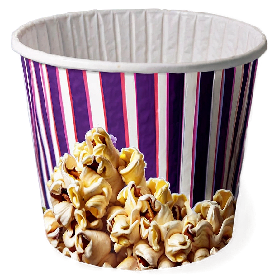 Eco-friendly Paper Popcorn Bucket Png 06132024