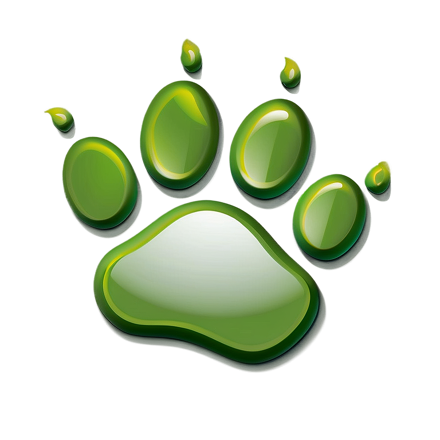 Eco-Friendly Paw Print PNG oco PNG with transparent background