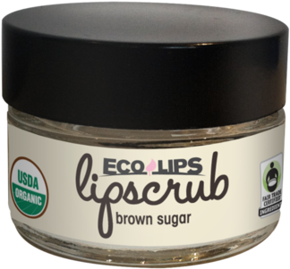 Eco Lips Brown Sugar Lip Scrub PNG with transparent background