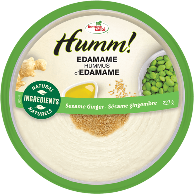 Edamame Hummus Sesame Ginger Packaging