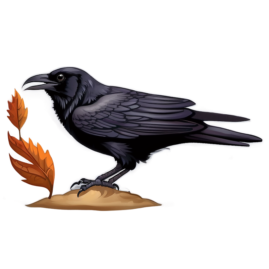 Edgar Allan Poe's Raven Png 06122024