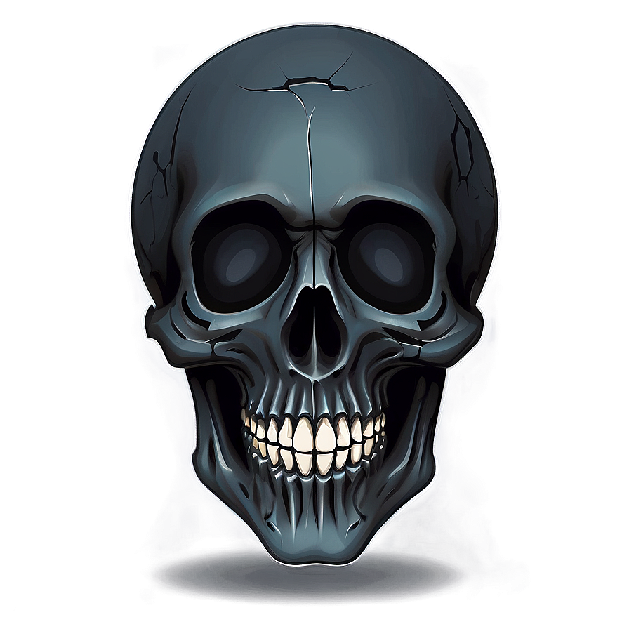 Edgy Black Skull Clipart Png Gig52