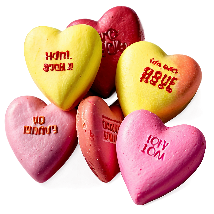 Edible Conversation Hearts Png Sod70