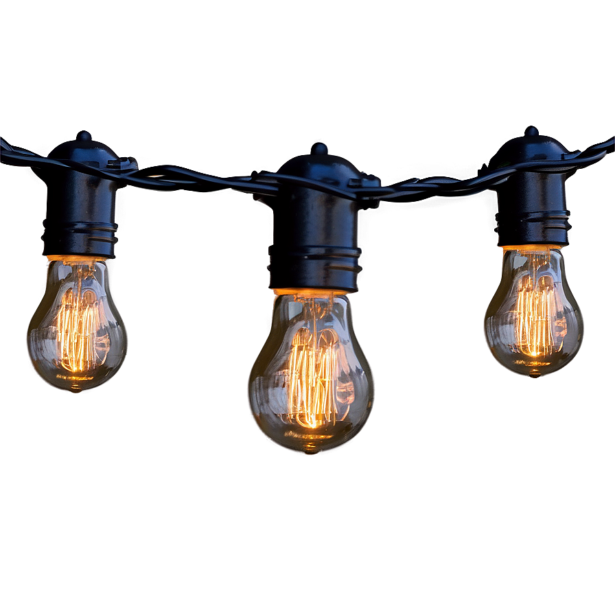 Edison Bulb String Light Png Tsx47