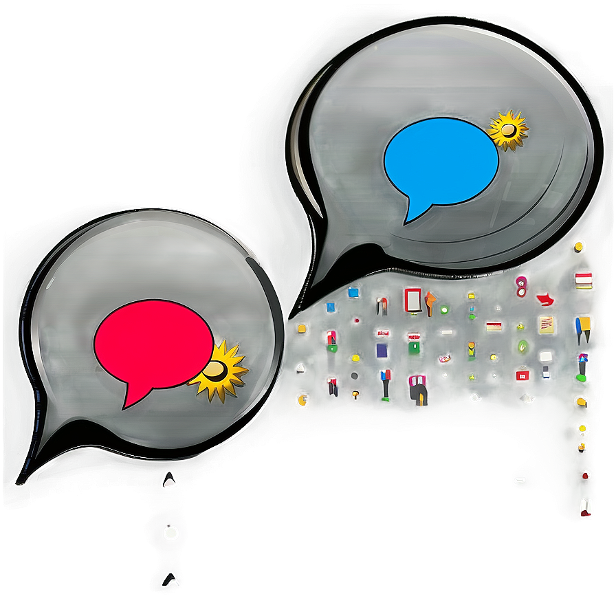 "Editable Speech Bubble PNG for Graphic Design" 46 PNG image with a transparent background, free high-resolution download