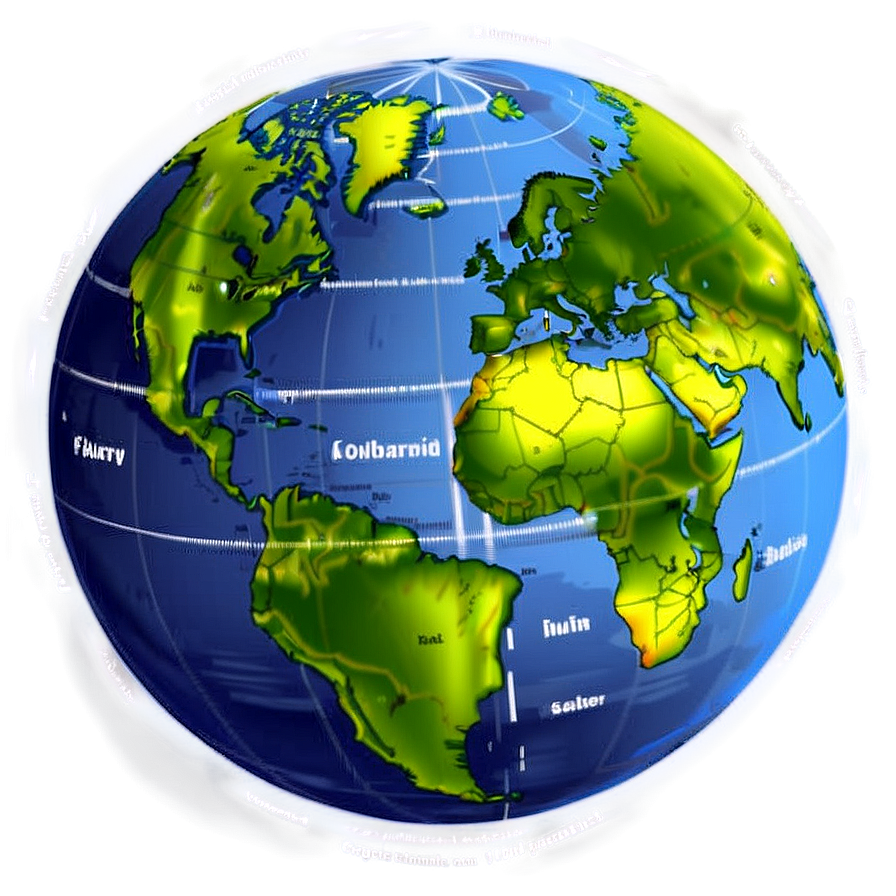 Educational Globe Diagram Png 7