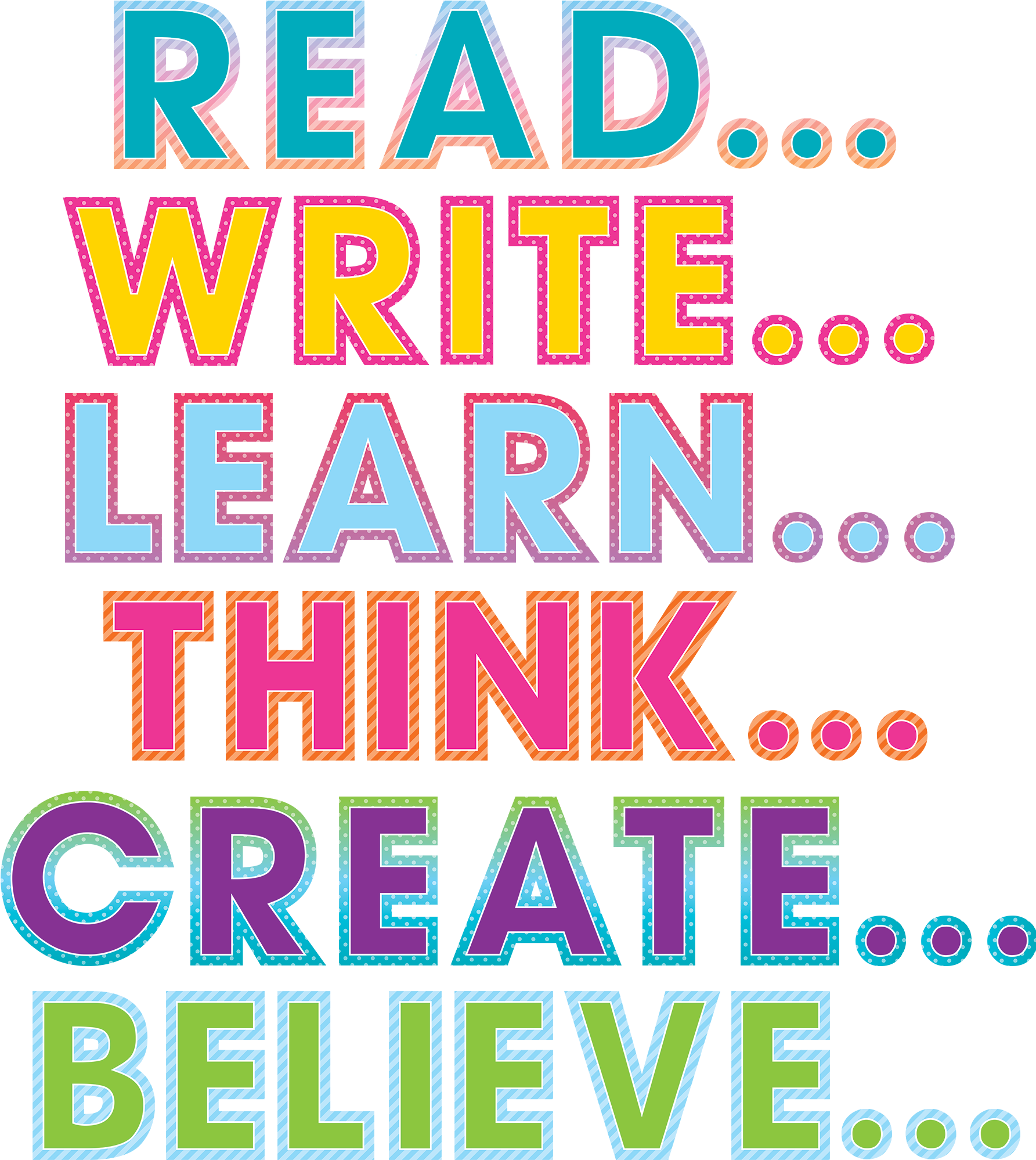 Educational Motivation Poster PNG with transparent background