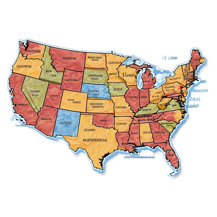 Educational Usa Map Png 05252024