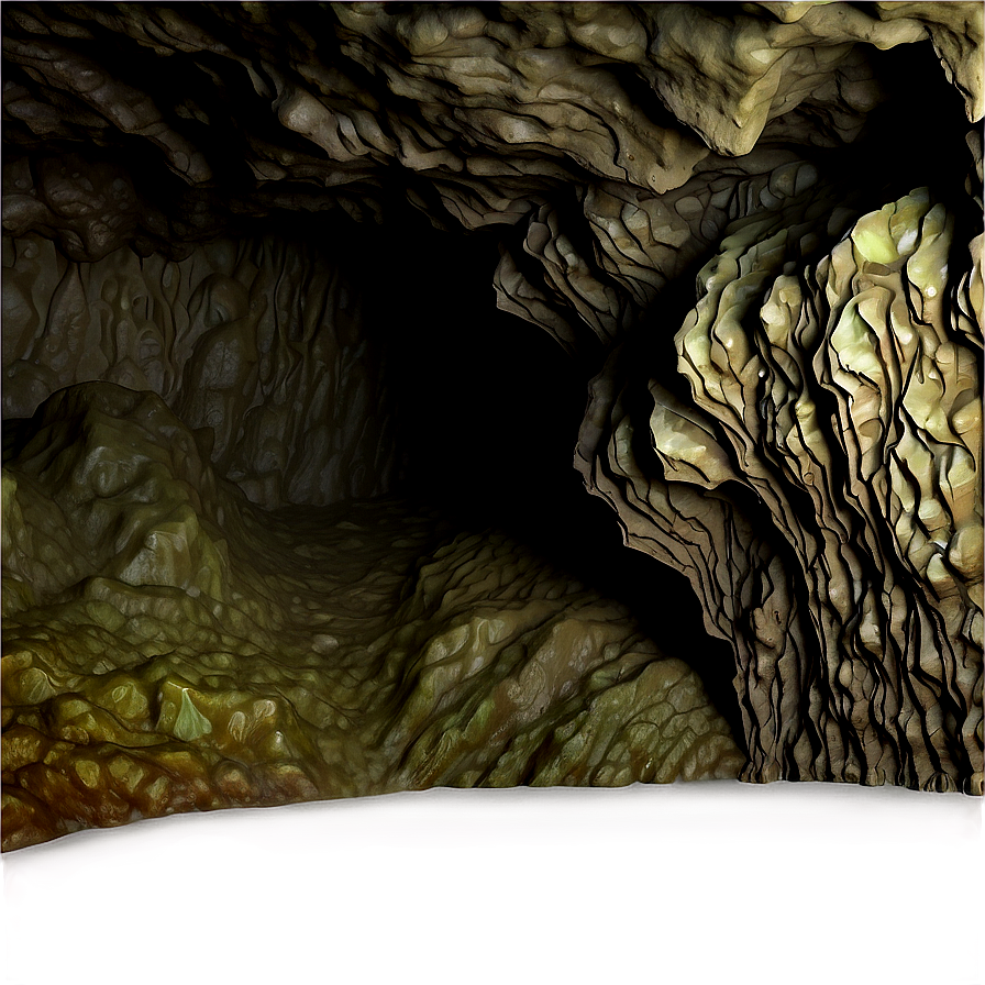 Eerie Bat-infested Cave Png 06112024