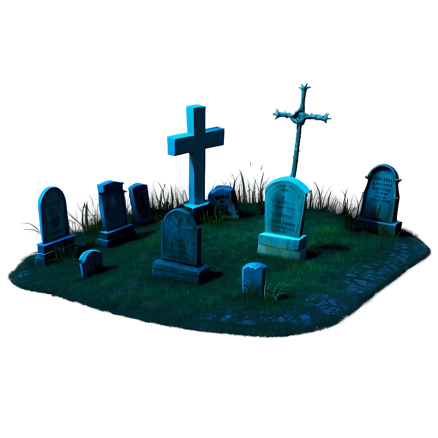 Eerie Graveyard Scene Png Sne17