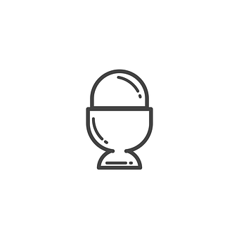 Egg Cup Icon Vector PNG with transparent background