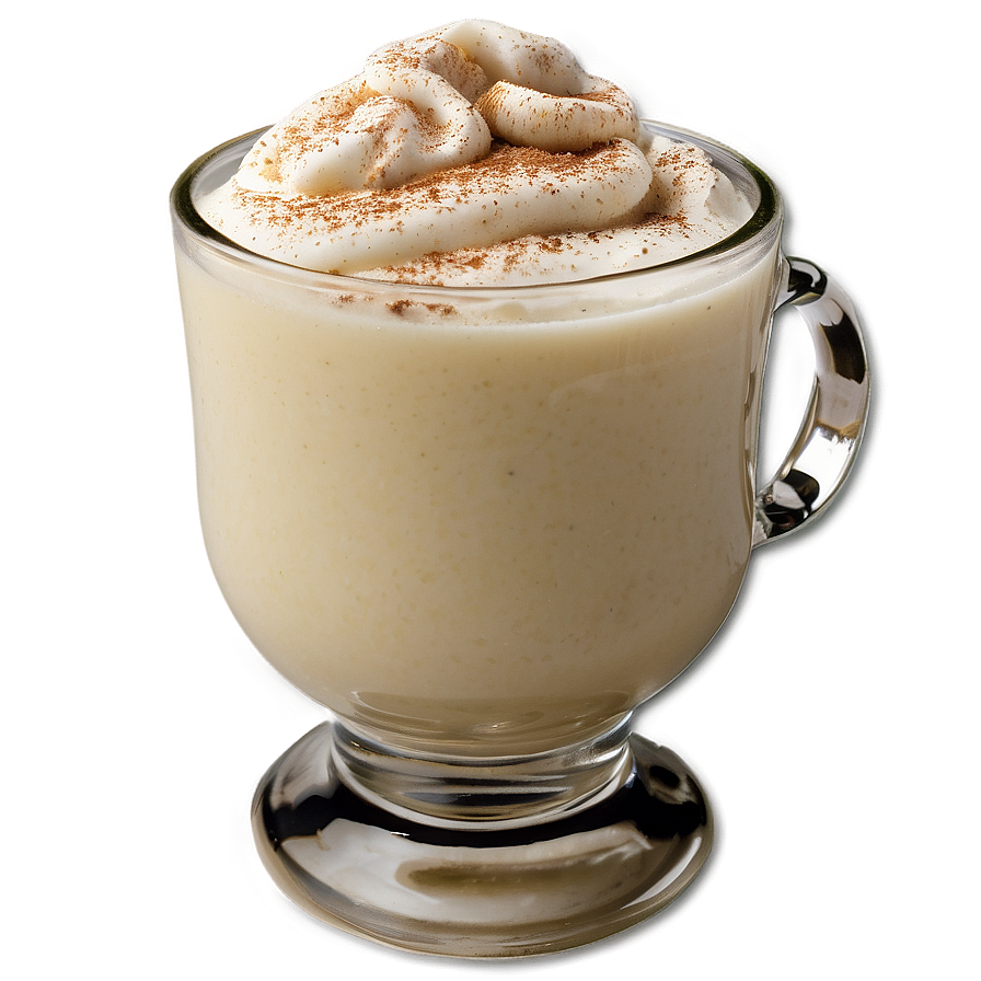 Eggnog with Nutmeg Dusting PNG 06132024 PNG with transparent background