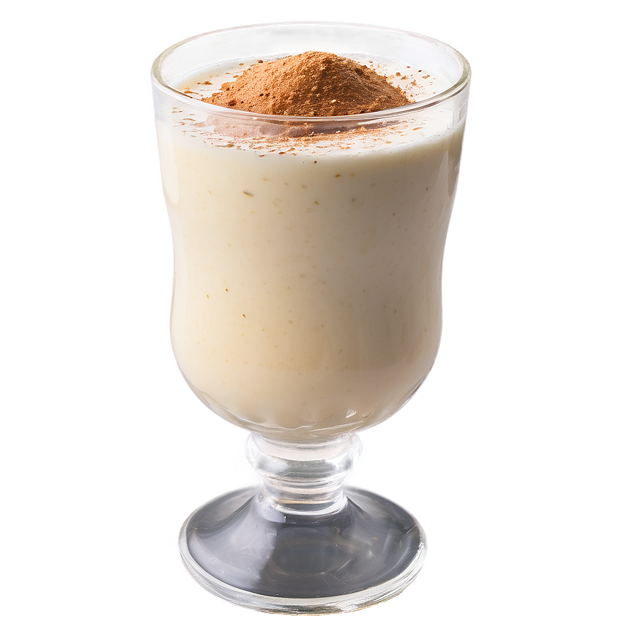 Eggnog with Nutmeg Dusting PNG 06132024 PNG with transparent background