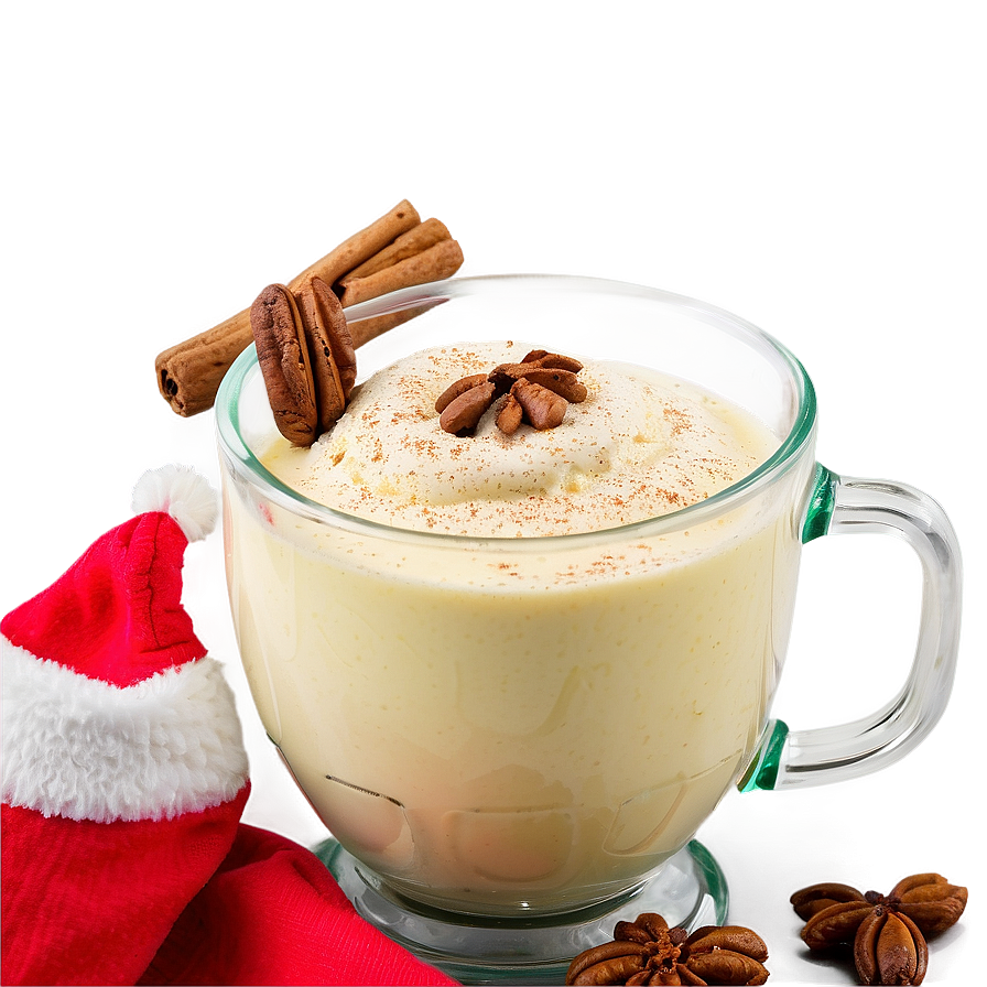 Eggnog with Nutmeg Dusting PNG nmt PNG with transparent background