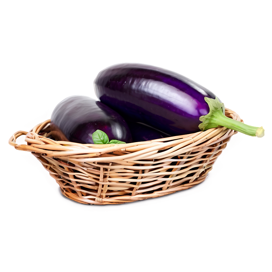 Eggplant In Basket Png 80