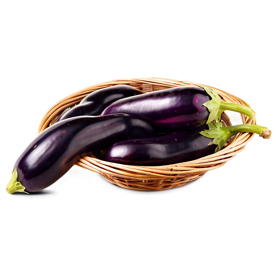 Eggplant In Basket Png Wnh55