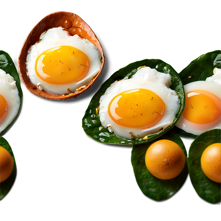 Eggs And Spinach Png 29