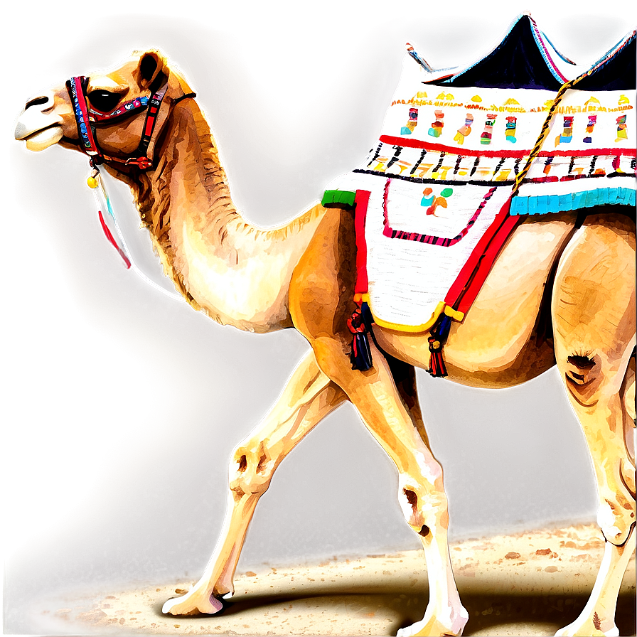 Egypt Desert Camel Caravan PNG ehi55 PNG with transparent background