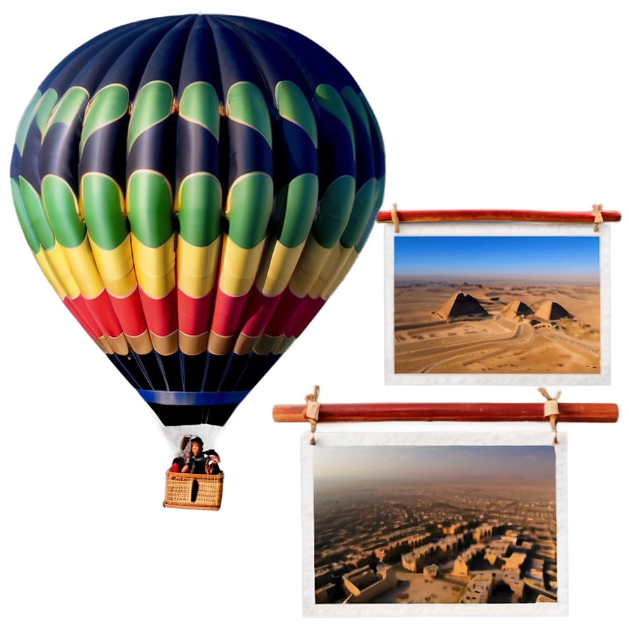 Egypt Hot Air Balloon Adventure Png Pdh52