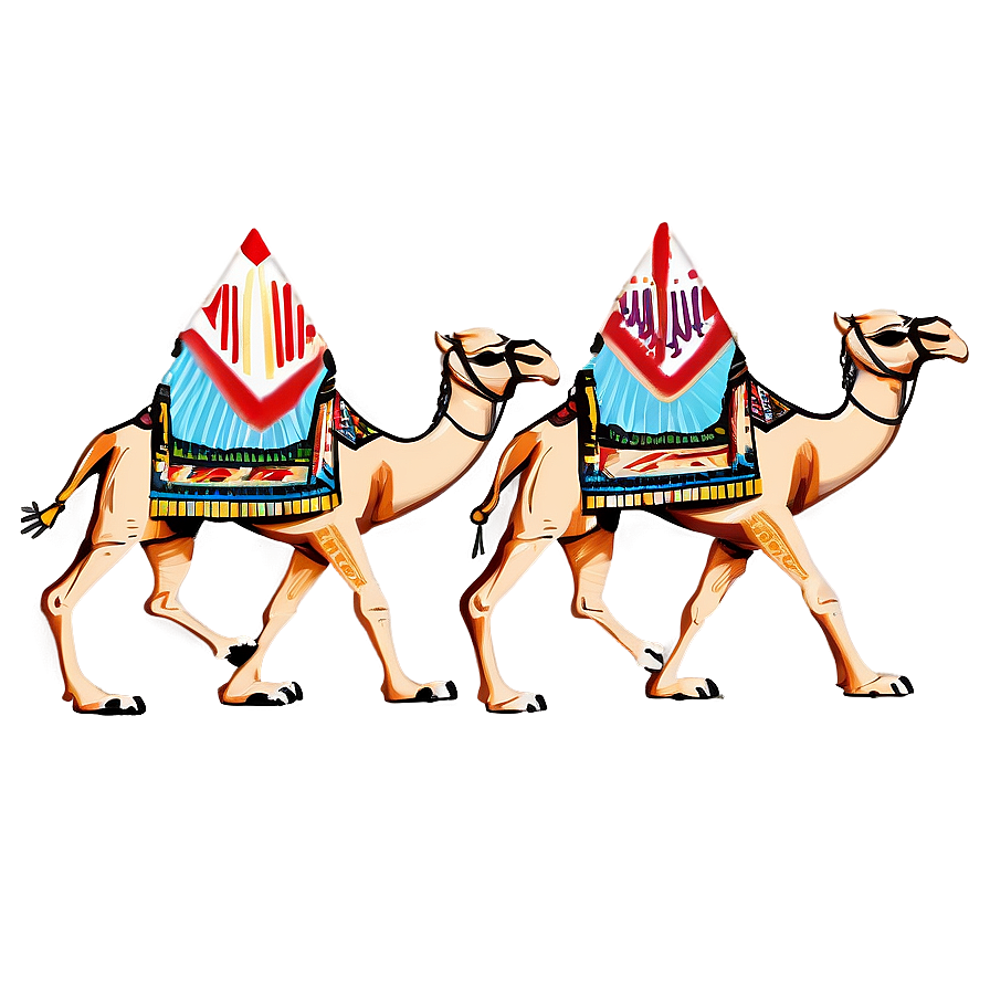 Egyptian Camel Caravan Png Heh